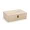 Makerflo XL Size Pine Wood Memory Box with Black Felt Inside and Hinged with Clasp of Front, Keepsake Wooden Box Ideal for Craft and Personalization (Laser Engraving, Epoxy, UV DTF, and Vinyl)
